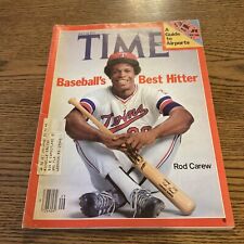 Time Rod Carew Twins Baseball's Best Hitter July 18 1977 MLB vintage magazine picture