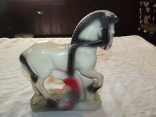 VINTAGE 1960S CHALKWARE HORSE NICE COLORS picture
