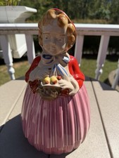 1940s Vintage Little Red Riding Hood Cookie Jar Pottery Guild of America picture