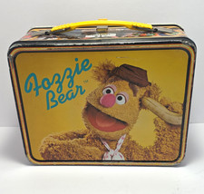 Vintage 1979 Jim Henson Muppets Metal Lunch Box Fozzie Bear King Seeley Thermos picture