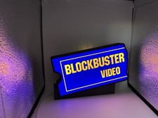 Blockbuster Video Retro Display | 3D Printed Decor | USB Illuminated Sign picture
