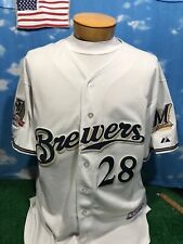 Milwaukee Brewers Prince Fielder Jersey Majestic 40th Anniversary size 54 c31 picture