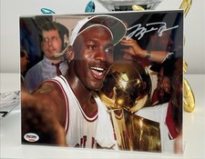 Michael JORDAN MJ Nike NBA Signed Photo COA Air PSA Basketball USA Chicago Bulls picture
