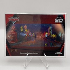 Topps 2026 Topps Chrome Disney Pixar Cars Downtown Radiator Springs CRS-10 04/10 picture