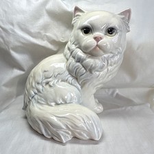 Vintage Goebel West Germany White Porcelain/Ceramic Cat ￼ picture