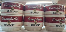 Vintage 1960's Campbell's Soup Stackable Ceramic Bowls / Set of 6 / USA picture