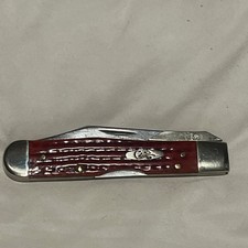 Vintage Case XX 6111 1/2 Cheetah Beautiful Redbone Blade Etch Great Snap 2012 picture