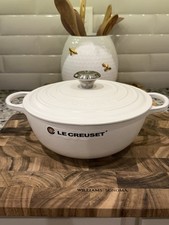 Le Creuset Enameled Cast Iron Soup Pot, 41/2-Qt. NWOB READ picture