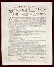 Declaration of Independence 1776 Vintage Historical Document Reprint Wall Art picture