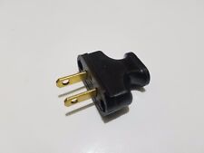 NEW Vintage Black Antique Style Electrical Plug For Cloth Covered Wire Lamp Cord picture