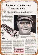 Metal Sign - 1929 Babe Ruth for Barbasol -- Vintage Look picture