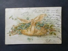 CPA Fantasy Traveled Guadeloupe, Flowers 1903, VF Old Postcard picture