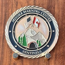 Cheyenne Mountain Missile Warning Center Sentinels Challenge Coin  W#18 picture