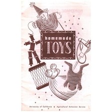 Vintage 1958 Homemade Toys Booklet University California Agricultural Extension picture