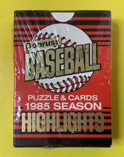 1985 Donruss Baseball season highlights puzzle and 56 cards NIB picture