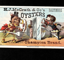 Champion Brand Baltimore Oysters McGrath Hold the Fort Calvert Trade Card j.US picture