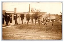 Illinois Eureka RPPC Canning Factory 1908c Calligraphy writing  NICE RARE picture