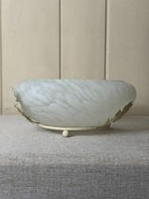 CVV Vianne France Clear and White Glass Light Fixture Globe/Shade or Bowl picture