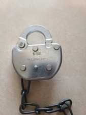 Vintage ST&E Stockton Terminal and Eastern Railroad Lock w/ Tool & Chain picture