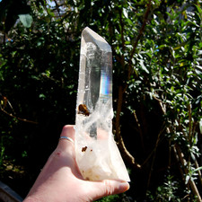8.5in 740g XL Dow Channeler Blades of Light Lemurian Crystal, Bridge Cross Recor picture