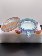 Iridescent Resin Turtle Trinket Box w/ Lid, Small Multicolor Kids, 1 Pack picture