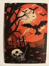 Halloween Vintage Style Unused Spooky Postcard Greeting Card 4x6 #2 picture