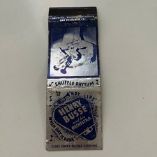 Henry Busse & His Orchestra Shuffle Rhythm Vintage Matchbook Cover SMB9-4 picture