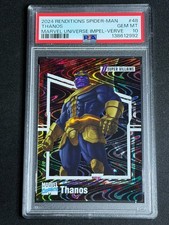 2024 Marvel Renditions Spider-Man Impel Verve Thanos #48 PSA 10 GEM MINT POP 1 picture