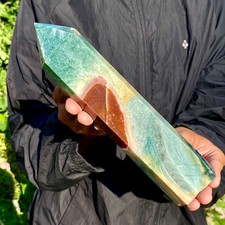 2LB Natural Ocean Jasper obelisk Crystal polished Mineral Specimen Healing picture