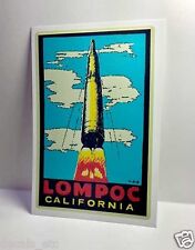 Lompoc California Vintage Style Travel Decal / Vinyl Sticker, Luggage Label picture
