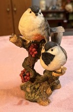 TI Collections Large Handmade Resin Chickadee Bird Figurine Handcrafted China picture