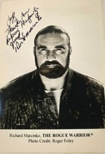 Richard Marcinko SIGNED Photo Rogue Warrior SEAL Team Six Founder Autograph picture