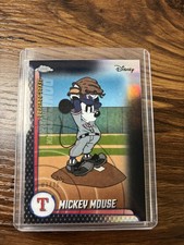 2025 Topps Chrome Disney Mickey Mouse MLB Texas Rangers Black Refractor #1/10 ⚾ picture