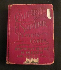 Antique 1913 California Souvenir Playing Cards β M. Rieder β w/ Box & Insert picture