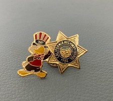 Unique Vintage 1984 California Highway Patrol Olympic Pin picture