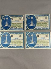 (4) Vintage 1982 World's Fair Ticket Stubs Knoxville Tennessee picture