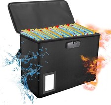 Comic Book Storage Box Fireproof & Water-Resistant Comic Book Box with Lock a... picture