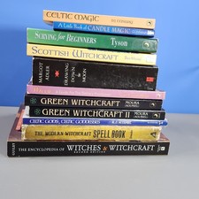 Vtg Lot 11 Witchcraft Wicca Books Cunningham Buckland Adler Guiley Moura Conway picture