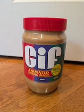 GIF / JIF Peanut Butter 40oz Jar / Unopened 2020 / Giphy / RARE / SEALED picture