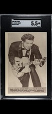 Chuck Berry RC Rookie 1959 Nu-Cards Rock & Roll SGC 5.5 EX + picture