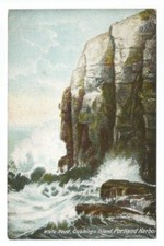 Portland Harbor ME Postcard Maine Cushings Island c1910 picture