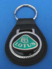 Vintage Lotus genuine grain leather keyring key fob keychain - Used Old Stock picture