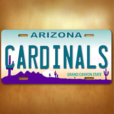 Arizona Cardinals Aluminum License Plate Tag New picture
