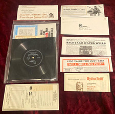 Vintage DeepRock Hydra Drill 1980s Advertising Ephemera W/ Large Poster & Record picture