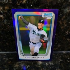 Topps 2011 Bowman Chrome Jose Fernandez RC Purple Refractor Marlins picture