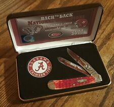 🧩 Case xx Alabama 2011-2012 National Champions Trapper Knife Red Bone  picture
