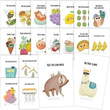 40 Funny Postcards Pack | Punny Animal Cards for Friends & Family picture