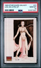 1993 Star Wars Galaxy Leia As A Pin-Up #41 PSA 10 picture