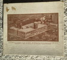 Vintage Early 5¢ Candy Box CHOCOLATE ALMONDS BLUMENTHAL BROS. PA Factory Scene picture