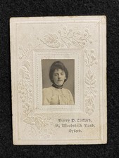 Oxford England Pretty Woman Oxfordshire UK Antique Mini CDV Photo picture